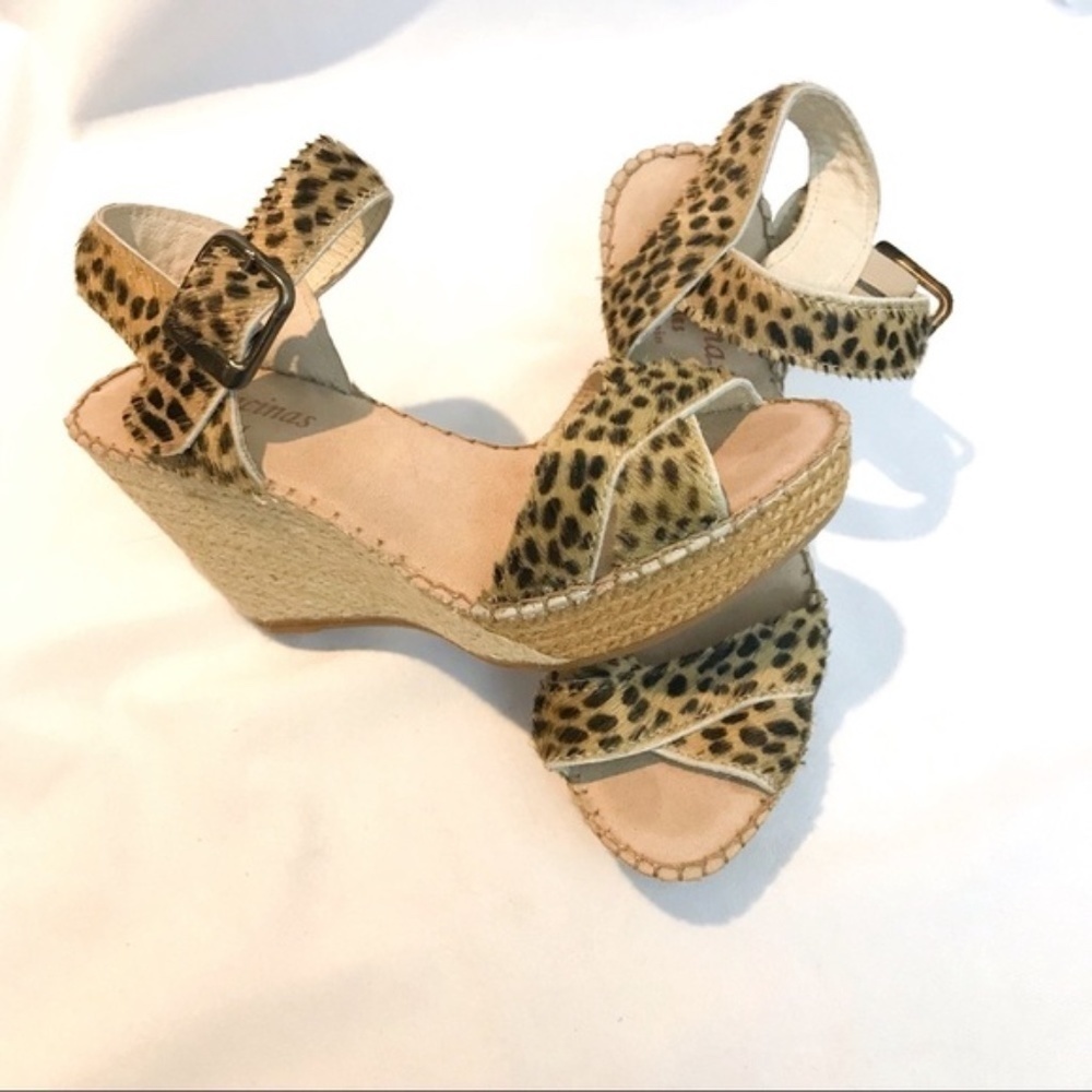 Leather and Fur Spanish Espadrille Sandel 🤍 - Picture 3 of 7